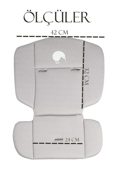 Kiwi Koala Soft High Chair Cushion Latte