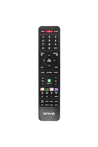 ONVO LCD LED KUMANDA ONVO NETFLİX TABİİ YOUTUBE BEIN CONNECT SMART TV TUŞLU