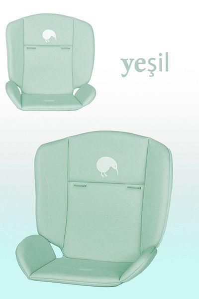 Kiwi Koala Soft High Chair Cushion Water Green