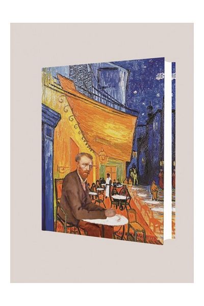 DEFFTER Art Of World Van Gogh-At Cafe Lined 96 Sheets Hard Cover Notebook
