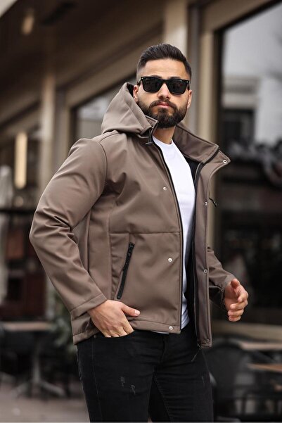 DOXGER WATER AND WIND PROOF FURRY SOFTSHELL MEN'S COAT