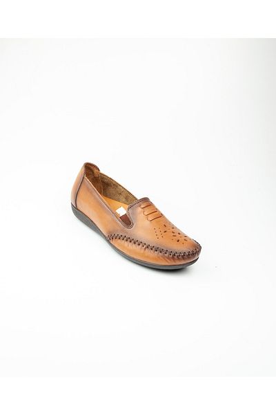 Scavia 320 Tan Leather Women's Casual Shoes