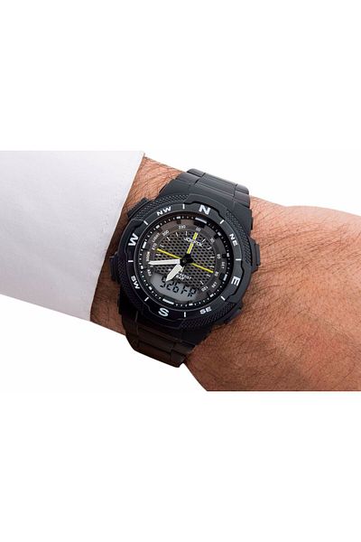 Joefox Men's Lighting 1370Blk Black Wristwatch - Plain Metal, 46-50 Mm, with Alarm and Lighting
