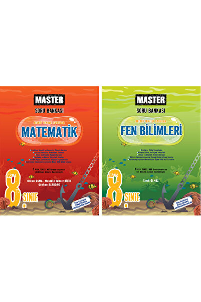 Okyanus Yayıncılık 8. Sınıf Master Matematik Soru Bankası + Master Fen Biliml...