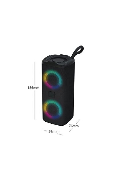 WASHA Taşınabilir Mini Hoparlörler Bluetooth/radio