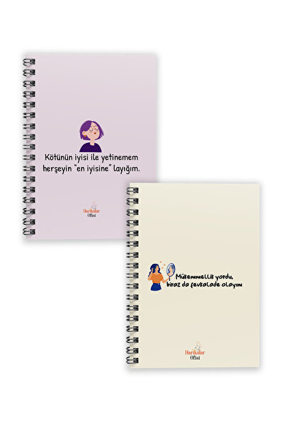 Harikalar Ofisi Kendimi Seviyorum Defter Seti