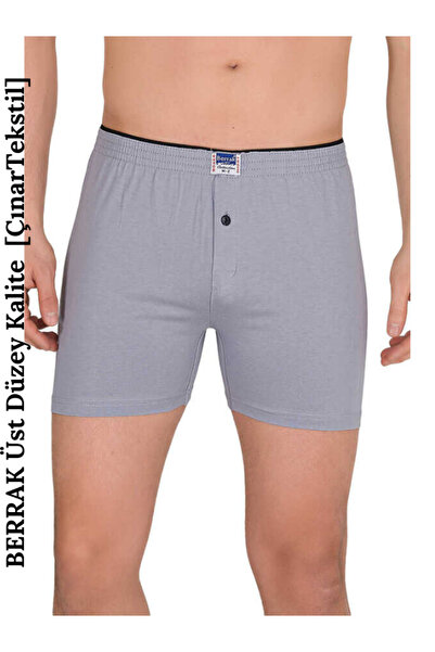 Berrak Pantaloni scurti colorați pentru bărbați cu nasturi bumbac moale boxer...