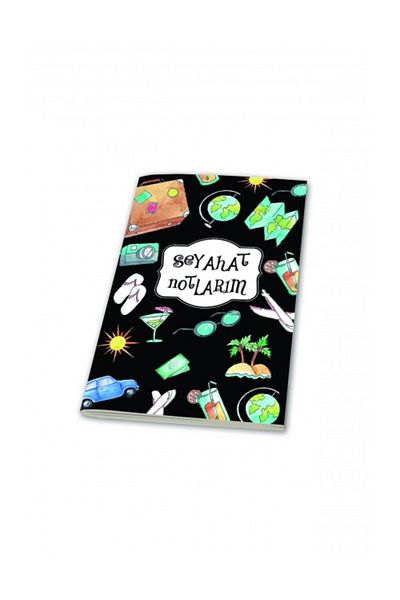 DEFFTER My Healthy Food and Travel Notebook 2-Piece 96 Sheets Lined Hard Cover Notebook