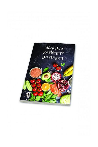 DEFFTER My Healthy Food and Travel Notebook 2-Piece 96 Sheets Lined Hard Cover Notebook