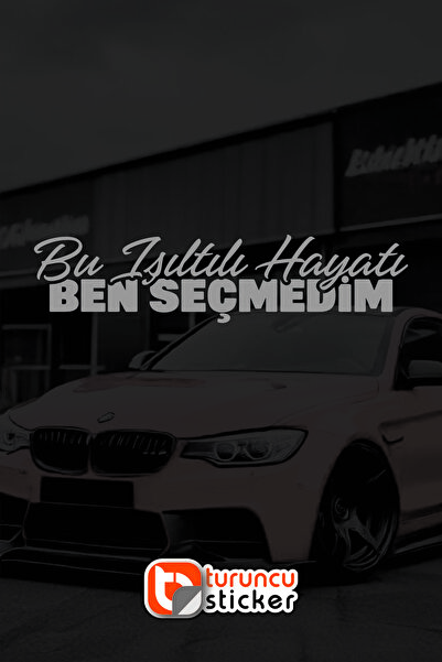 Turuncu Sticker هذه الحياة المضيئة لم أختار كتابة السيارة والدراجة النارية - ...