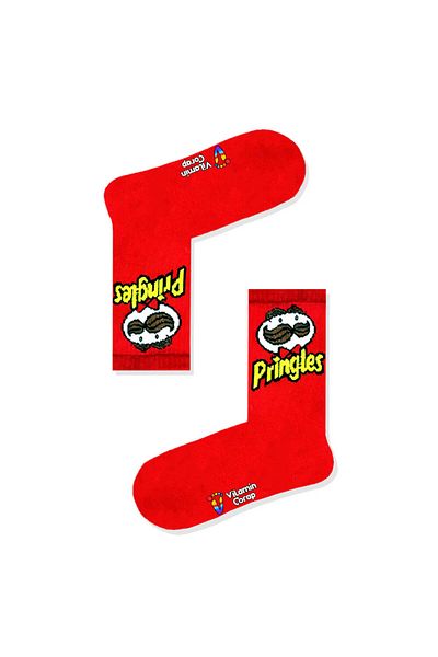 Vitamin Çorap Κόκκινες αθλητικές κάλτσες Pringles
