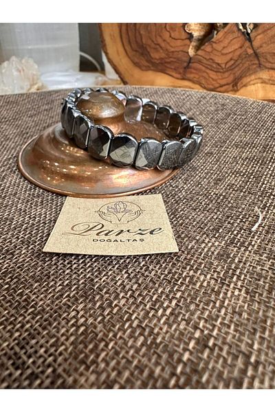 parze doğaltaş Terahertz Custom Cut Bracelet