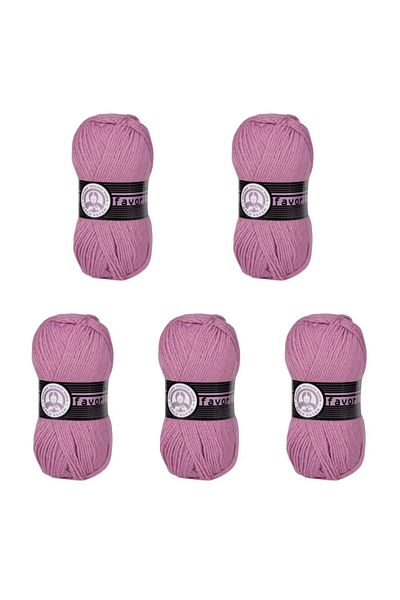 Ören Bayan Ören Favourite Knitting Yarn Lavender (049) Pack of 5