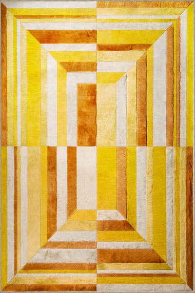 Rugs Modern Halı Διακοσμητικό χαλί με γεωμετρικό μοτίβο σε αποχρώσεις του κίτ...