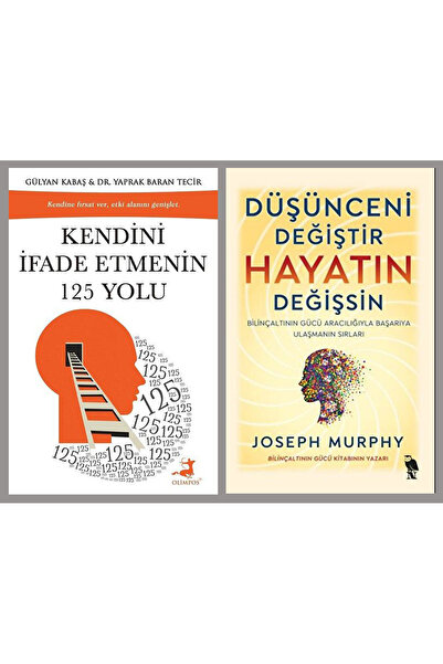 Olimpos Yayınları 2 Kitap / Kendini İfade Etmenin 125 Yolu - Düşünceni Değişt...