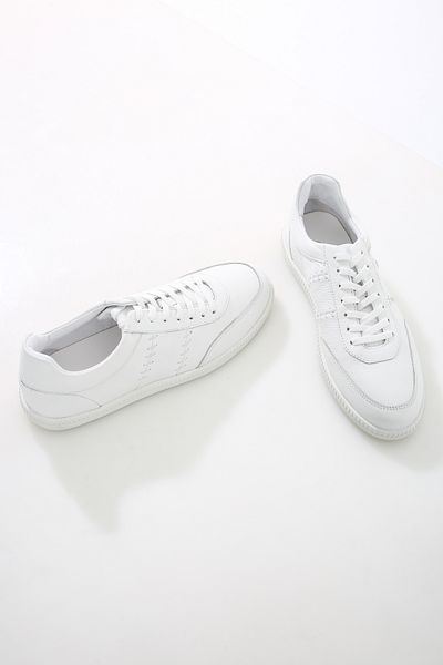 GERARDO AYAKKABI Ανδρικά παπούτσια sneaker από γνήσιο λευκό δέρμα