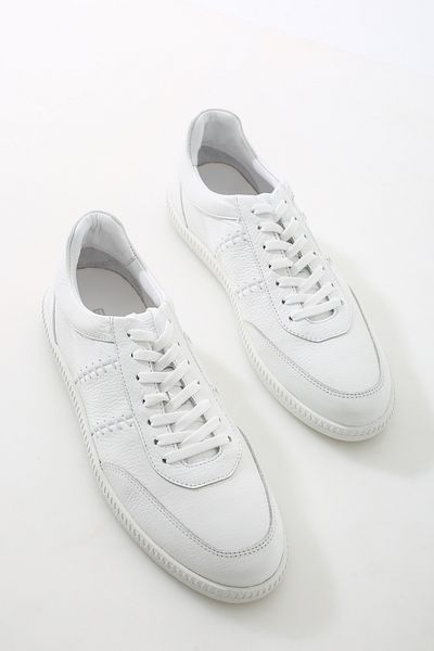 GERARDO AYAKKABI Ανδρικά παπούτσια sneaker από γνήσιο λευκό δέρμα