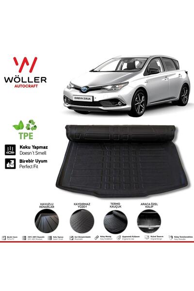 wöller Toyota Auris Bagaj Havuzu 2013 2018 Arası Uyumlu 3d Ultraflex Esnek