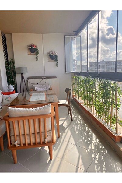 NS BAMBU DESIGN Bambu Seperatör Paravan 100x100 cm