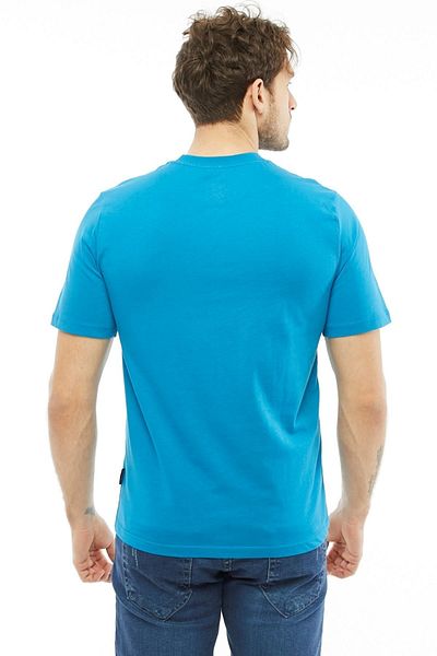 Uniprom Men's T-Shirt Crew Neck 100% Cotton Indigo