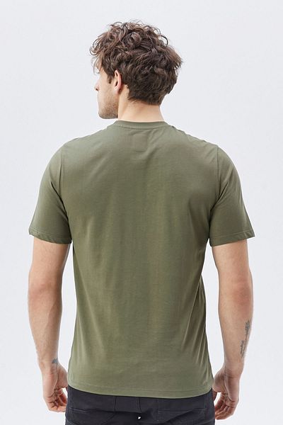 Uniprom Men's T-Shirt Crew Neck 100% Cotton Khaki