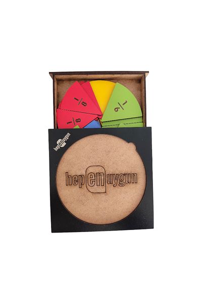 heptex 15cm Boxed Wooden Fraction Set