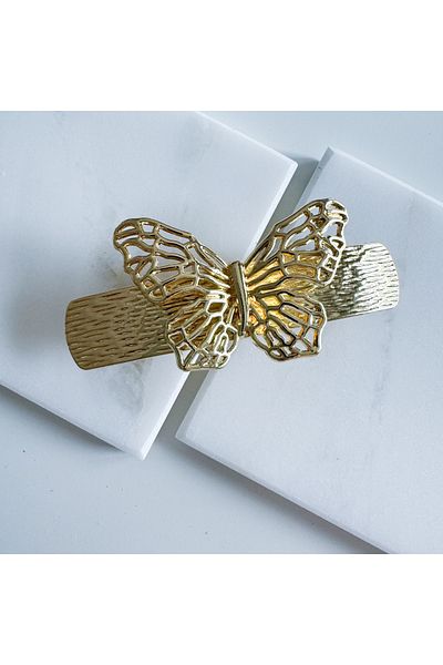 CHARMLUCKY Metal Butterfly Pattern Automatic Buckle