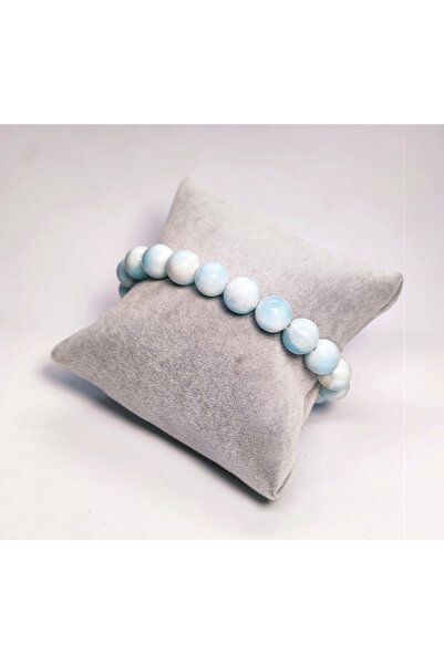 Padore Accessory İç Huzurun Taşı: Unisex Larimar Doğal Taş Bileklik