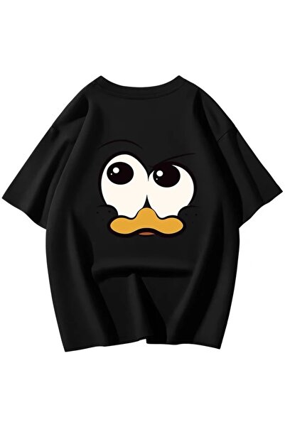 MAGORS Stil-X COOL DUCK PRINT OVERSIZE ΠΟΔΗΛΑΤΙΚΟ ΛΑΙΜΟ, 100% ΒΑΜΒΑΚΙ UNISEX TSHIRT