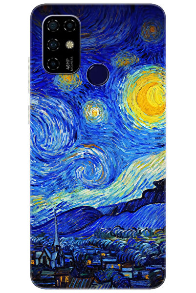 CASPER Via F20 Uyumlu Kılıf Desen Baskılı Silikon Starry Night Yıldızlı Gece ...