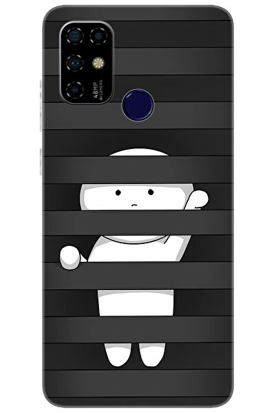 CASPER Via F20 Uyumlu Kılıf Desen Baskılı Silikon Saklanan Karakter STK:665 CP-iYNxvjw