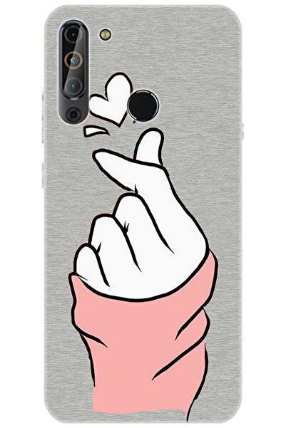 CASPER Via X20 Uyumlu Kılıf Desen Baskılı Silikon Parmak Şıklatma Kalp STK:75...