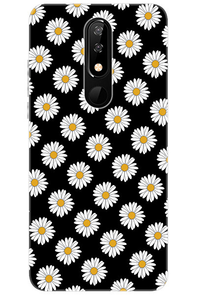CASPER Via P3 Uyumlu Kılıf Desen Baskılı Silikon Papatya Serisi STK:634 CP-UjmnkHa