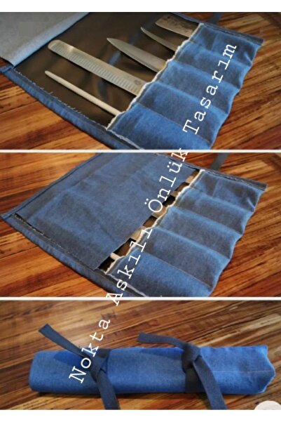 Genel Markalar Mavi Master Chef Bıçak Çantası, omuz ve elde taşımaya uygun şı...