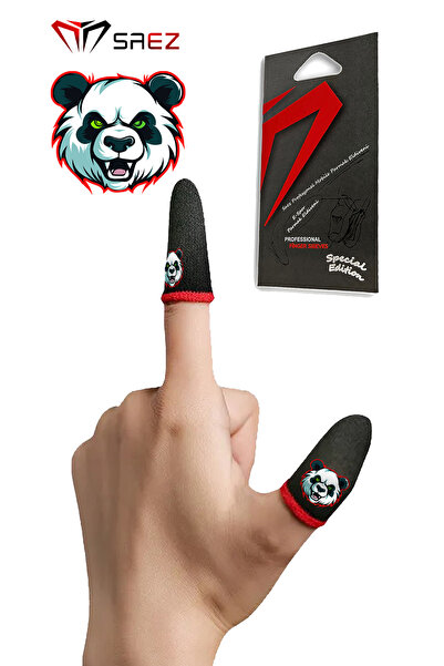 Saez E-spor Mobile Parmak Eldivenleri Special Animal Series Killer Panda 1 Çi...