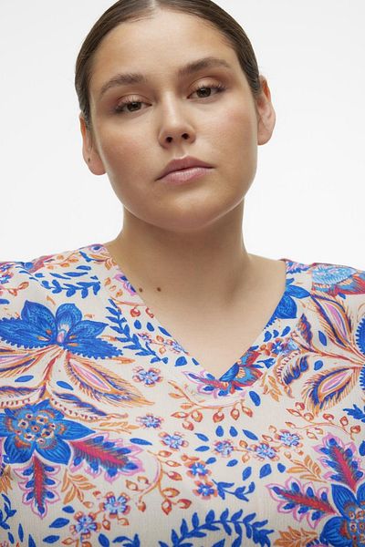 Veromoda Curve VMCMENNY SS TOP WVN GA CUR