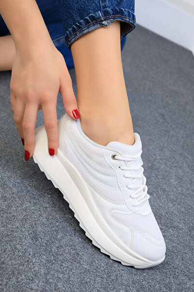 SOHO Women's White Sneakers 19006