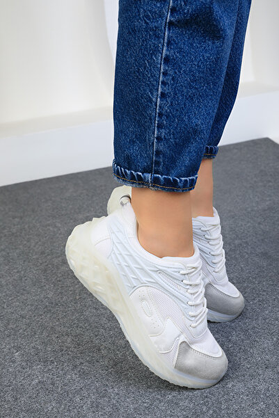 SOHO Dámské bílé tenisky 19008