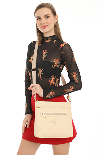 Beverly Hills Polo Club Beige Women's Shoulder Bag 05BHPC8011