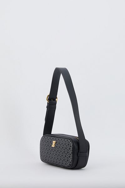 Pierre Cardin Women's Shoulder Bag - Black Small Alphabet, Model 05Po24Y1844