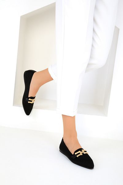 SOHO Women's Black Ballerinas 19044