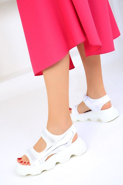 SOHO White Women's Sandals 19018