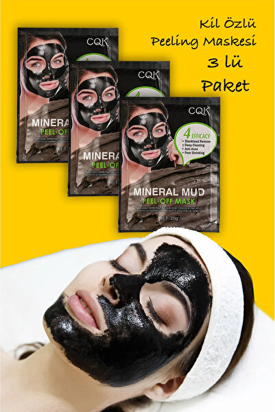 xolo 3 Adet Siyah Nokta Maske Serisi 20 Gram Mineral Çamuru Kürü Sürülebilir ...