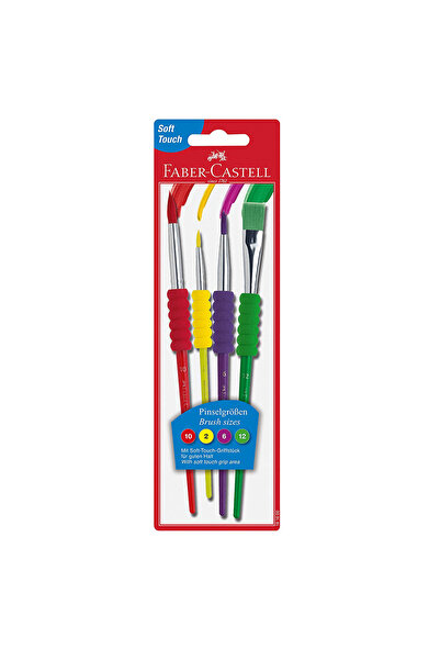 Faber Castell Faber Castel Soft Touch Fırça  Canlı renkler 4 Çeşit uç