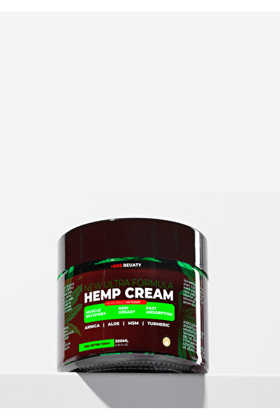 SOS BEAUTY Kenevir Yağı Özlü Ağrı Giderci New Ultra Formula Hemp Cream 200 ml