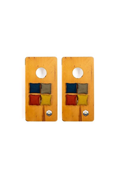 VUTVO Cornhole Oyun Seti 2'li Mini Boy Natural Renk