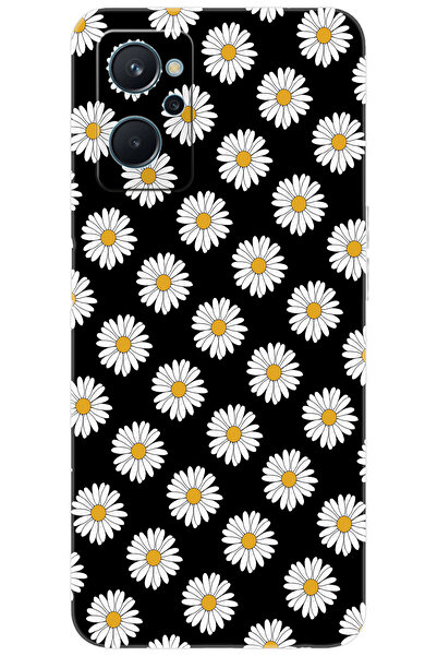 realme 9i (RMX3491) Uyumlu Kılıf Desen Baskılı Silikon Papatya Serisi STK:634...