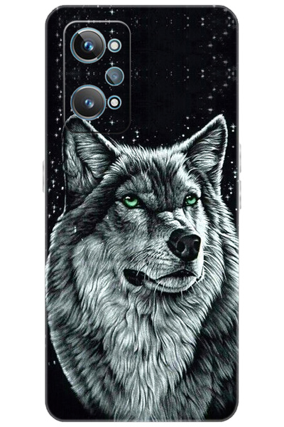 realme GT2 (RMX3311) Uyumlu Kılıf Desen Baskılı Silikon Kurt Baskılı STK:488 ...