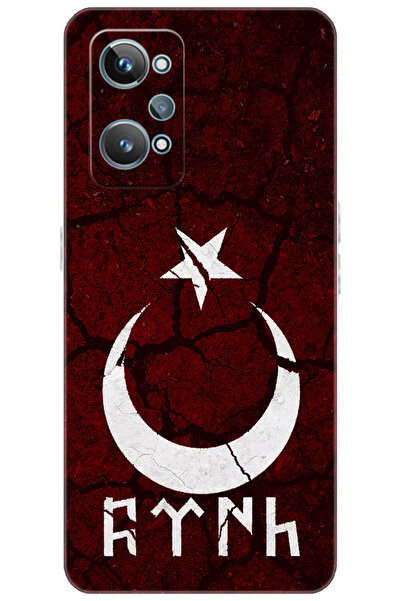 realme GT2 (RMX3311) Uyumlu Kılıf Desen Baskılı Silikon Göktürkçe Türk STK:38...