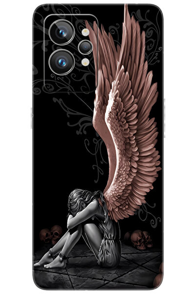realme GT2 PRO (RMX3301) Uyumlu Kılıf Desen Baskılı Silikon Enslaved Angel ST...